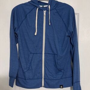 American Giant Blue Zip-Up Hoodie